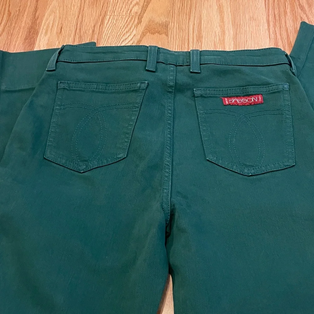 NWT Johnny Was Sasson Sancere Straight Leg Green Jean